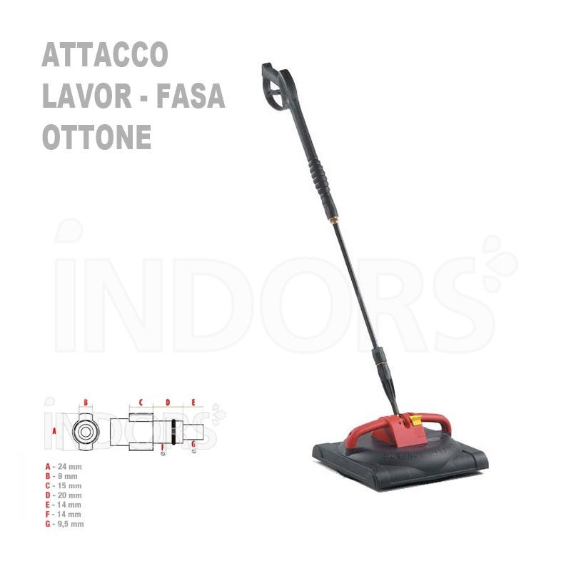 Lancia lavapavimenti INOX