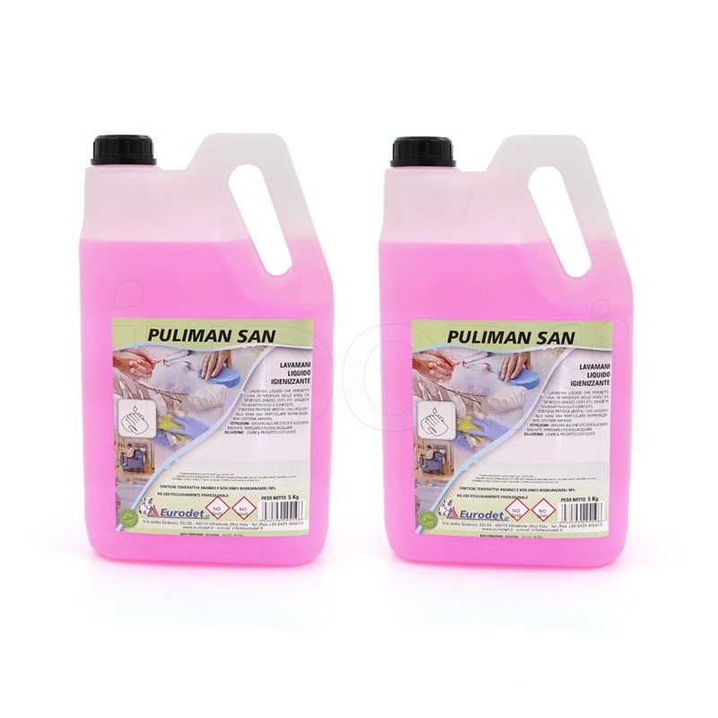 Eurodet Puliman San 5 kg - Lavamani Liquido Igienizzante