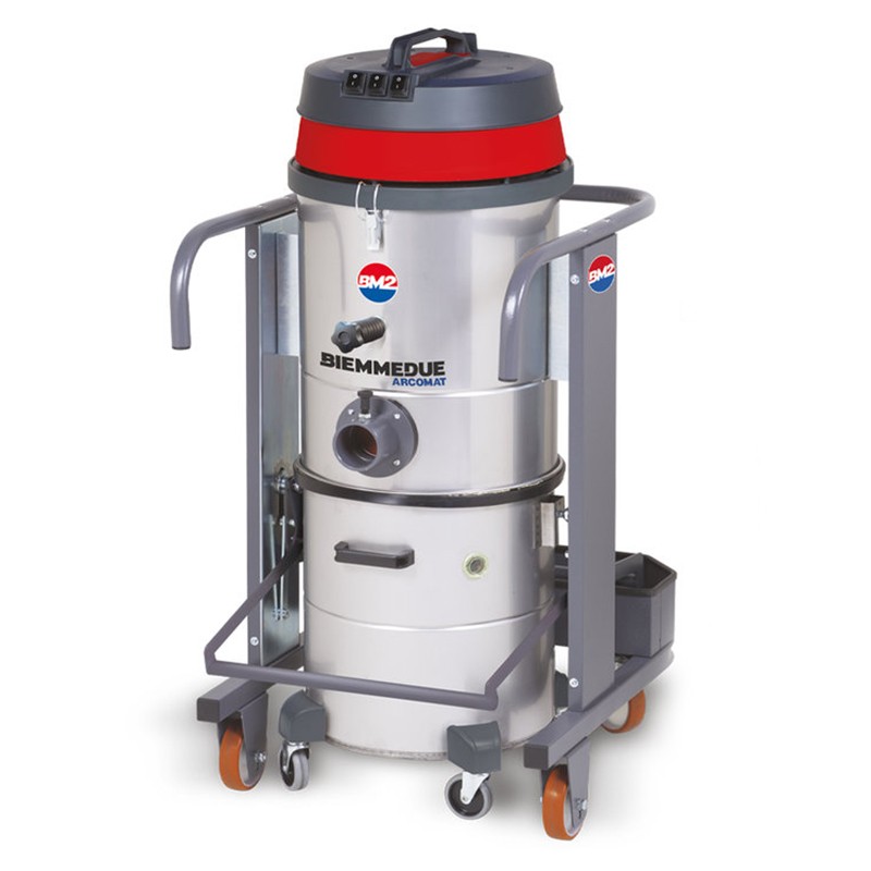 BIEMMEDUE MT 40 - Industrial Wet Vacuum Cleaner 3 Motors Stainless Steel Barrel