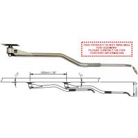 Braccio girevole inox - attacco soffitto