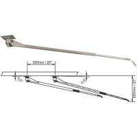 Braccio girevole inox - attacco soffitto