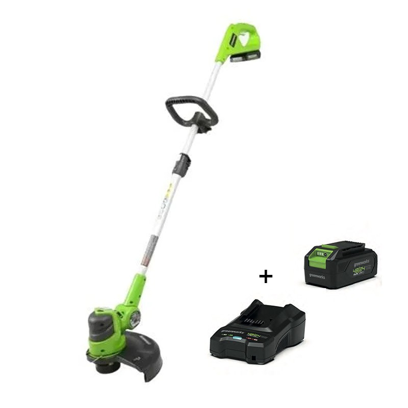 Greenworks G48LT30K2 - Telescopic Edger - Battery Kit 2 Ah