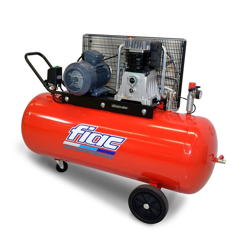 Fiac AB 300/678 and 300/858 - 270 L Compressor - 5.5 and 7.5 HP with wheels