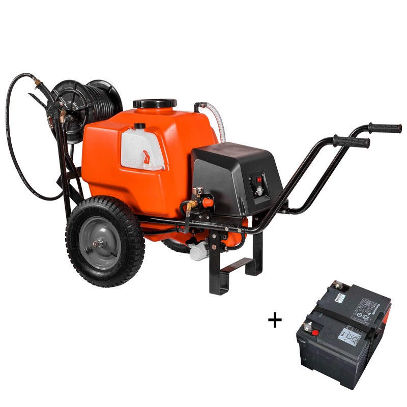 Stocker 303 - Wheelbarrow Pump 80 L - 12V Battery Included