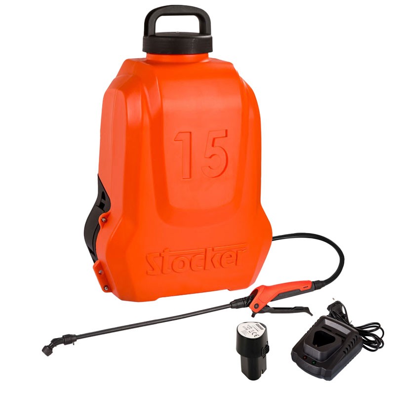 Stocker Backpack Pump 15L 5Bar - with Battery and Charger (229)