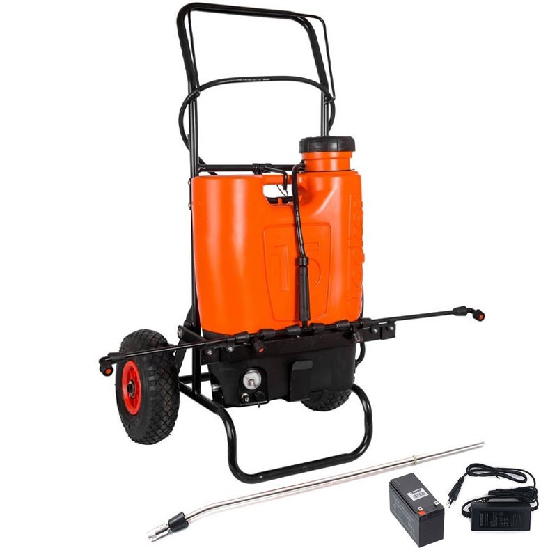 Stocker Trolley and Backpack Pump 15L 5Bar - with Battery and Charger (1247)