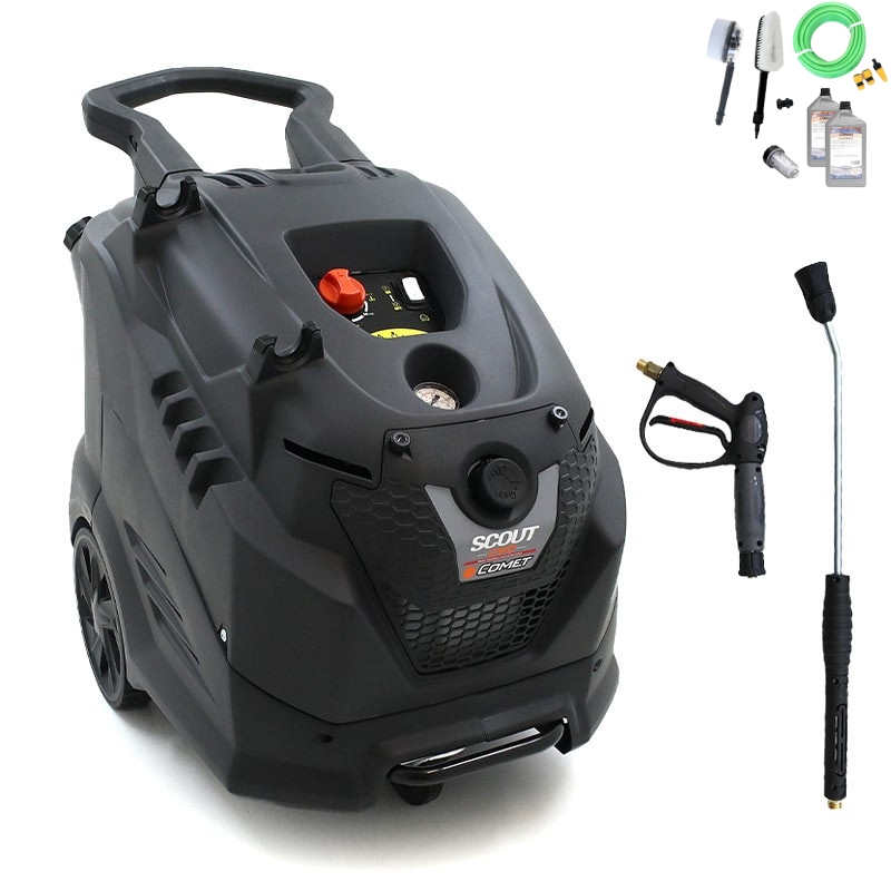 Comet Scout EVO 160 Extra Hot Water Pressure Washer with Hose Reel
