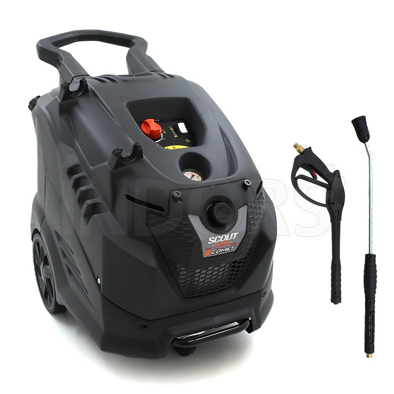 Comet New Scout 150 Extra - 150 bar Hot Water Pressure Washer with Hose Reel
