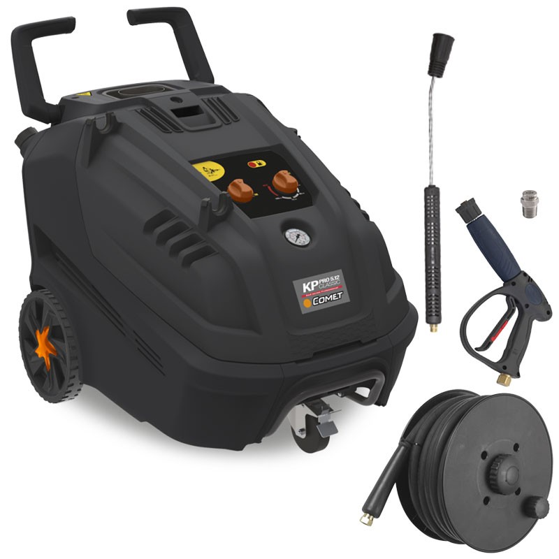 Comet KP PRO Extra 5.12 - Hot Water Pressure Washer with Hose Reel