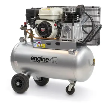 ABAC EngineAIR 4/100 and 5/100 Petrol - 100 L Petrol Compressor with Honda GP 160 Engine