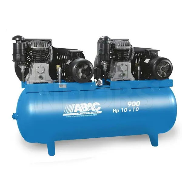 ABAC Tandem B7000 900 LT - T10 Compressor 2 Pumps Belt Drive