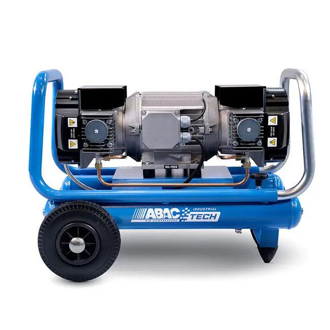 Abac Tech Pro ATF-S 4 5+5 10 - Continuous Cycle Air Compressor 10 bar 4 HP with 5+5 L Tank