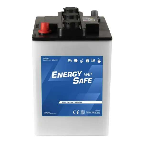 Accu Italia ES06250T 0365096 - 6V 250 Ah Lead-Acid Battery for Electric Vehicles