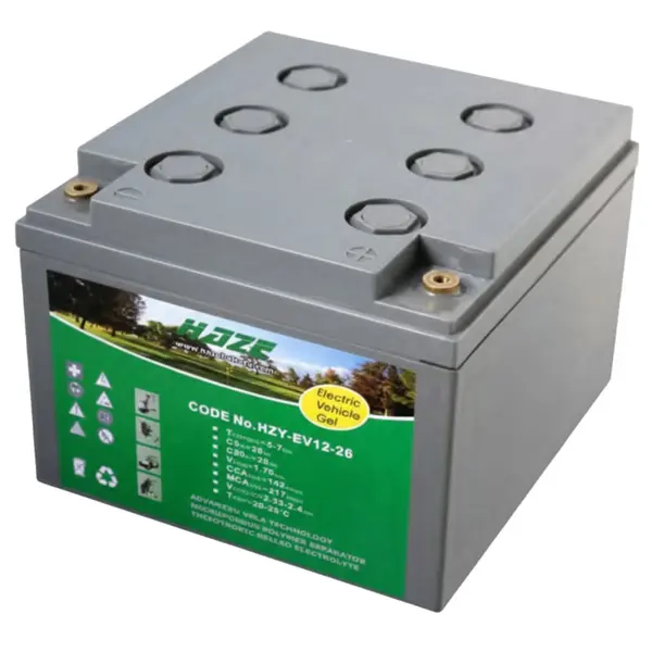 Accu Italia HZY12-26EV 7715120026 - 12V 25.7Ah Gel Battery for Electric and Professional Vehicles
