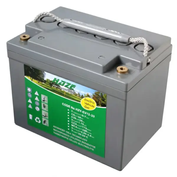 Accu Italia HZY12-33EV 7715120033 - 12V 36.4Ah Gel Battery for Electric and Professional Vehicles