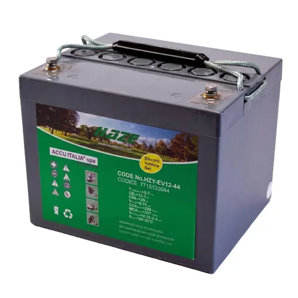 Accu Italia HZY12-44EV 7715120044 - 12V 45.4Ah Gel Battery for Electric and Professional Vehicles