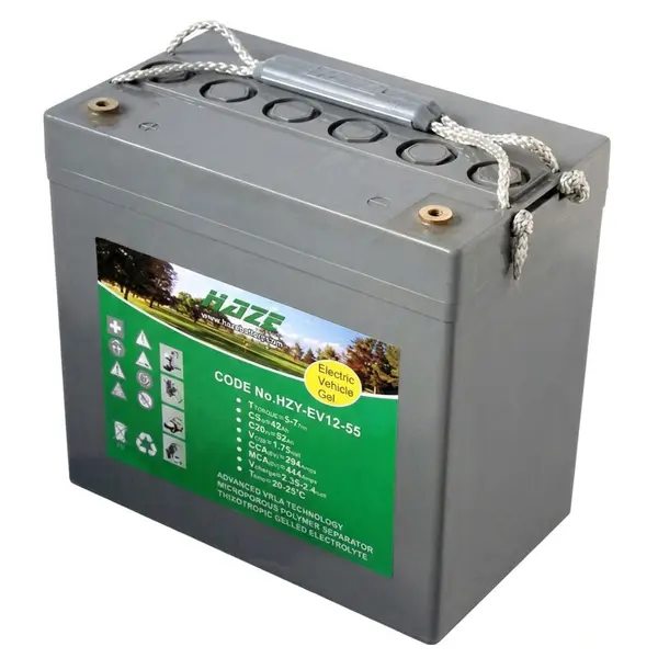 Accu Italia HZY12-55EV 7715120055 - 12V 59.7Ah Gel Battery for Electric and Professional Vehicles