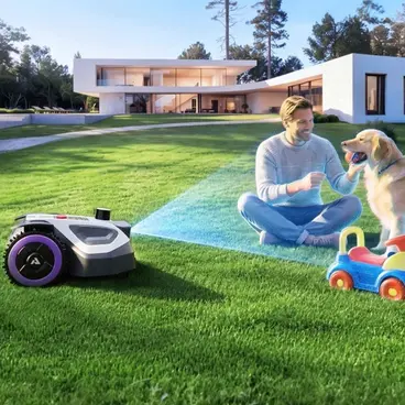 Anthbot M5 Pro - Boundary Wire-Free Robotic Lawnmower with 360° LiDAR + RTK & NetRTK + Dual Vision AI