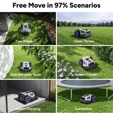 Anthbot M5 Pro - Boundary Wire-Free Robotic Lawnmower with 360° LiDAR + RTK & NetRTK + Dual Vision AI