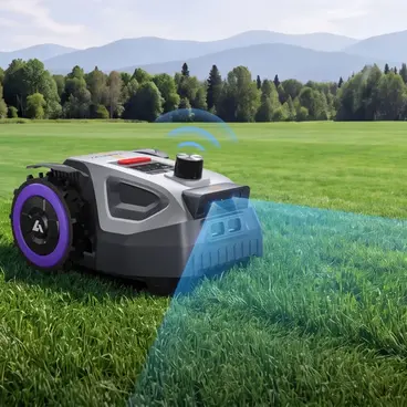 Anthbot M5 Pro - Boundary Wire-Free Robotic Lawnmower with 360° LiDAR + RTK & NetRTK + Dual Vision AI
