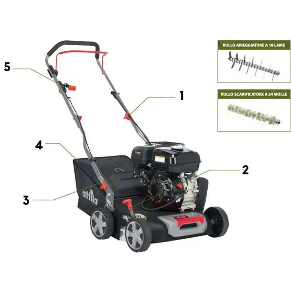 Attila ATM 4022 C - Aerator and Scarifier