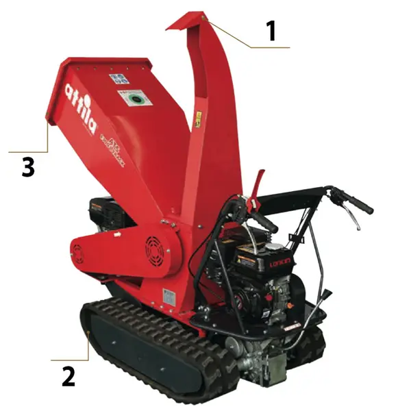 Attila ATS 1300 L Track 064450 - Petrol Wood Chipper with Loncin 420 cc Engine