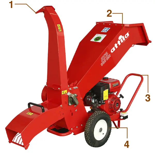 Attila ATS 900 DH - Petrol Wood Chipper with 270 cc Honda Engine