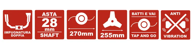 Attila ATH 50-W 048180 Double Handle Brush Cutter with Honda Petrol Engine