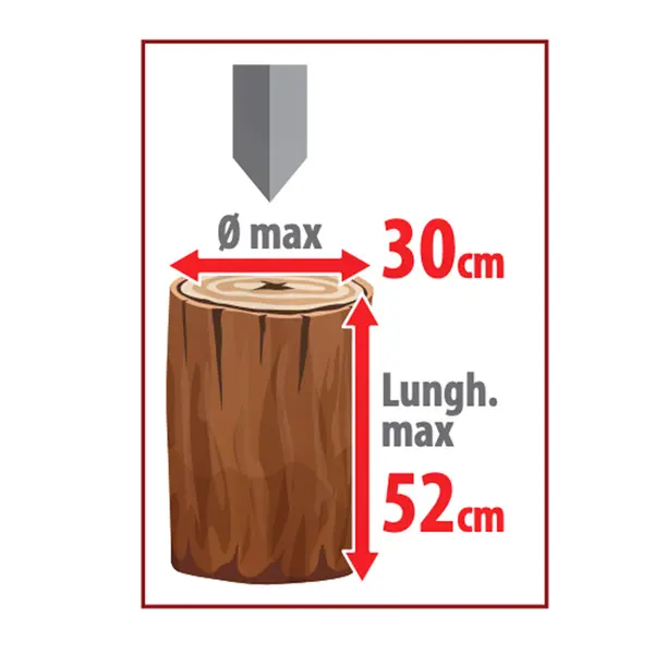 Attila ASE 3000-8V - Electric Vertical Log Splitter