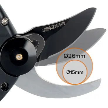 BAHCO BCL226 - 26 mm Battery Pruning Shears for Thin Branches and Small Vines
