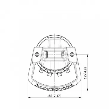 Baltrotors GR10 - 10 kN Rotator for Forestry Grapples - Unlimited Rotation and Flange Included