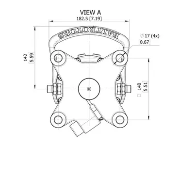 Baltrotors GR30PF - 30 kN Rotator with 4 Hole Flange - for MHS Forestry Clamps