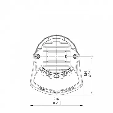 Baltrotors GR46 - 45 kN Rotator for Forestry Grapples - Unlimited Rotation and Flange Included