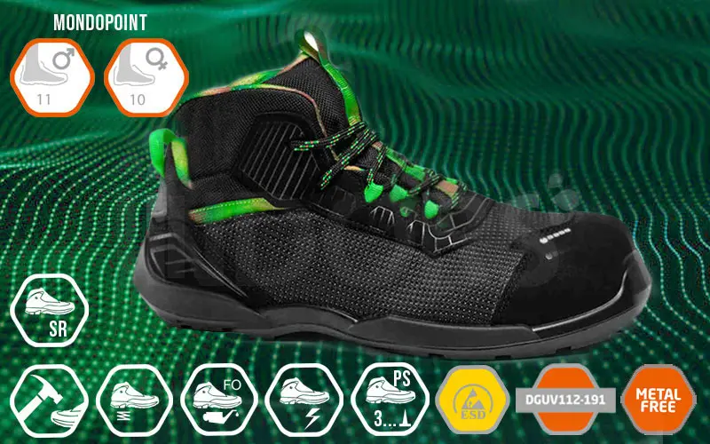 Base YELLOWSTONE TOP B0667B - Anti Abrasion Fabric Safety Shoe