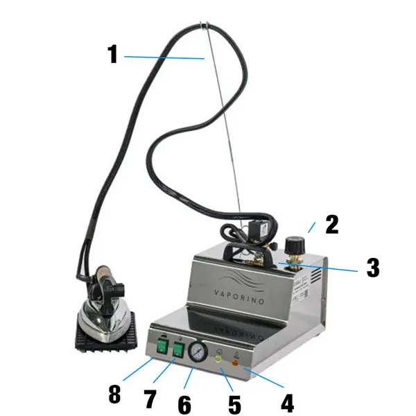 Vaporino Inox Maxi - Steam generator with boiler