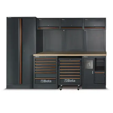 Beta C45PRO 2.0 - 61.5 cm Workshop Worktop with 268 Tools Included