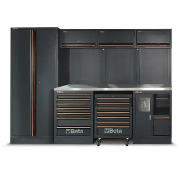 Beta C45PRO 2.0 X/268UT 00045009158 - 61.5 cm Workshop Worktop with 268 Tools Included