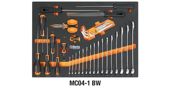 Beta C45PRO X/196UT - 46 cm Workshop Worktop with 196 Tools Included