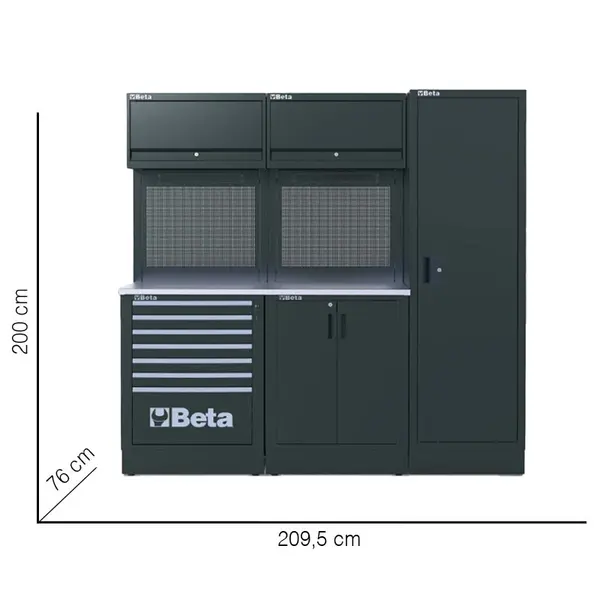 Beta RSC50 2.0 DX/223UT - 70 cm Workshop Worktop with 223 Tools Included