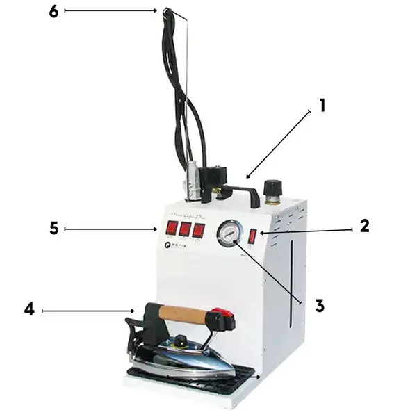 Bieffe Farinelli Maxi Vapor Plus BF04PCI - Stainless Steel Steam Generator for Ironing