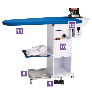 Bieffe Farinelli BF084 Forever - Ironing Board with Heating and Suction Boiler