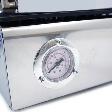 Bieffe Farinelli Super Vapor Plus Inox with Steam Generator and Pressure Gauge