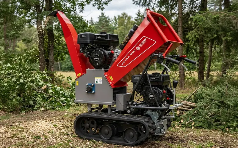Bluebird 310-SHL 1200 - Petrol-powered tracked wood chipper for branches with a diameter of Ø 120 mm