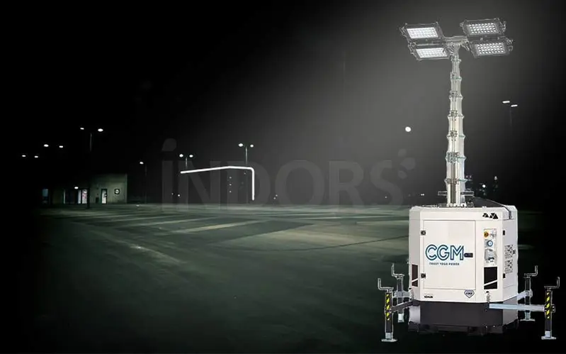 CGM OK Multi LED Lighting Tower Telescopic Pole 8.5 m