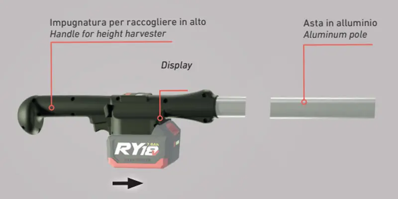 Castellari Olivance EP L 18 12V - 3 m Professional Battery Pruner