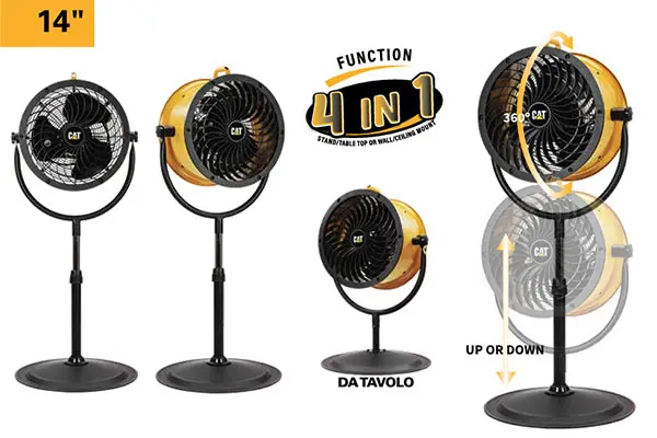 4-in-1 Pedestal Fan CAT HVPD-14AC Ø 35 cm
