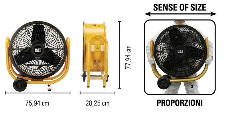 CFG CT007 - Professional Turbine Fan CAT HVD-24AC Ø 60 cm