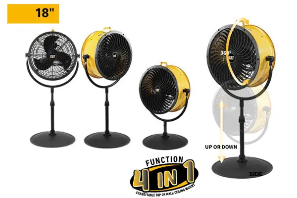CFG CT008 - CAT HVPD-18AC Pedestal Fan Ø 45 cm