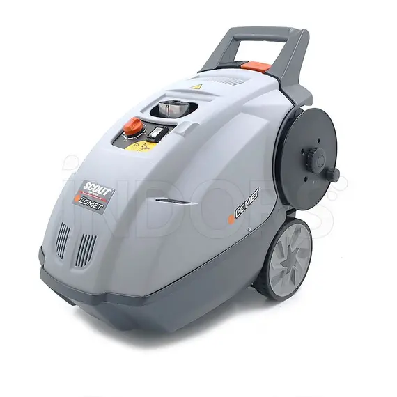 Comet Scout 150 Extra - Hot Water Pressure Washer with Hose Reel