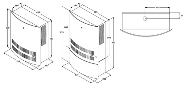 Dantherm CDF 10 351612-1 - Professional Wall Condensation Dehumidifier